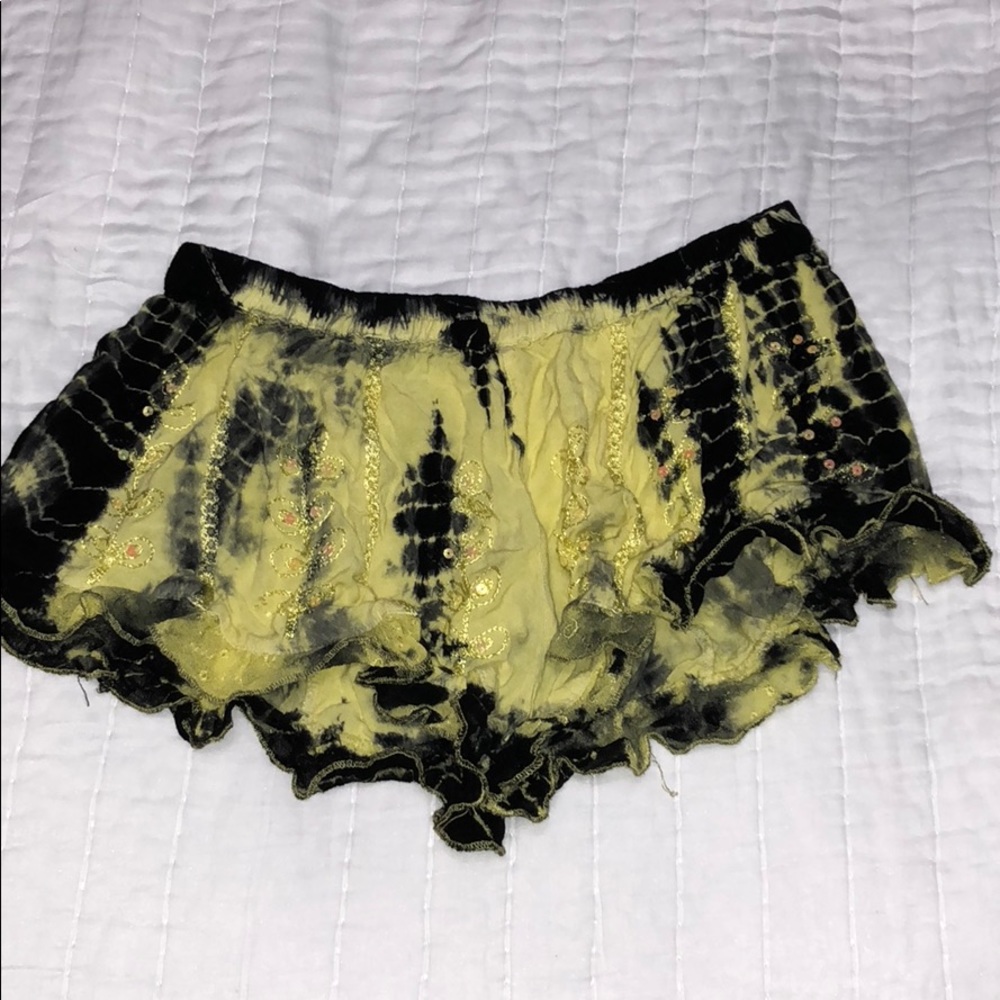 Flowy Yellow Shorts